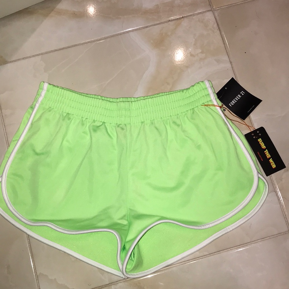 Neon Green Forever21 Workout Shorts💚
